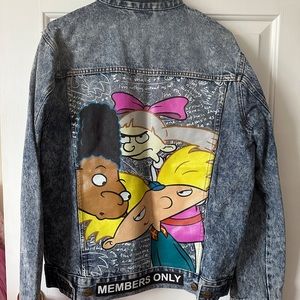 Members Only Hey Arnold Nickelodeon Jean Jacket